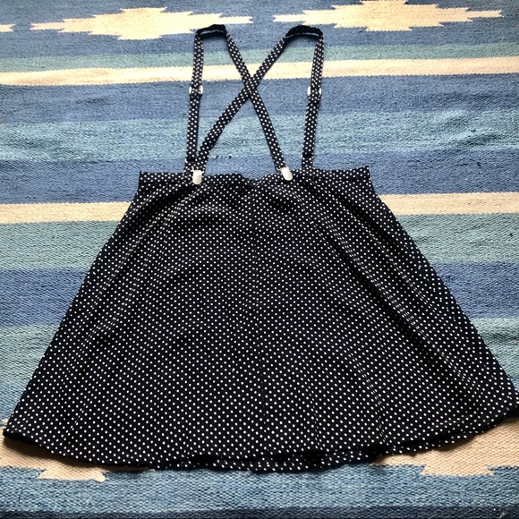 F21 | Polka Dot Suspender Skirt | 29 - Picture 6 of 7